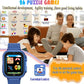 Goodatech Kids Smart Watch for Boys Girls, 1.54'' Smartwatch with 26 Puzzle Games,HD Camera,Video Music Player,Pedometer,Flashlight,Audio Book etc., Aluminum Case and Sport Band (Blue)