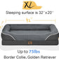 Washable Orthopedic Large Dog Bed - Removable Orthopedic Foam Dogs Beds with Bolsters Waterproof Large Dog Bed and Non-Slip Bottom Extra Large Dogs Beds Sofa