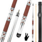 HomeSeason Pool Cue Stick 57" Billiard Cue Sticks Professional Low Deflection Pool Sticks
