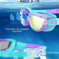 Kids Swim Goggles, Swimming Goggles for Kids Toddlers 3-14 with Swim Cap, Nose Clip, Nose Bridge, Ear Plugs
