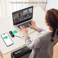 UREVO Strol 2E Smart 2-in-1 Folding Treadmill, Compact Walking Pad with Safety Handle, Plug and Play, Dual LED Display, Workout APP, Walking or Running for Home Office, Remote Included