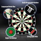 EVA Dartboard Surround Wall Protector, Sisal/Bristle Dartboard and 18g Steel Tip Darts Set Optional