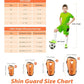 Shin Guards Soccer Kids Youth, CE Certified Airsfish Shin Guard Protection Gear for 2-18 Years Old Boys Girls Teenagers High Impact Resistant Breathable Comfortable 1 Pair 4 Sizes