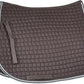 HORZE Adepto Padded All Purpose Quilted Equestrian Saddle Pad for Horses with Two-Tone Trim