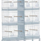 Lot-4 Breeding Bird Cage, Parrot Cage, Stackable Center Divided Breeder,Seperate Removable Tray, Removable Divider, Lockable Caster, for Birds and Finch