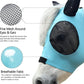 Horse Fly Mask with Ears - Large Eye Space for Full Vision, Breathable Stretch Comfort Fit, UV Protection, Forelock Opening, Easy Pull-On Paleblue Pony