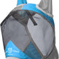 Harrison Howard Pro Luminous Horse Fly Mask Standard with Ears UV Protection for Horse Azure Blue/Silver Medium Cob
