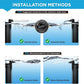 Internal Fish Tank Filter, 4W Adjustable Water Flow Submersible Aquarium Filter Pump for 10~20 Gallon Freshwater or 10~15 Gallon Saltwater, 2 Mode Aeration & Rainfall, TE-200(65GPH)