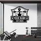 Personalized Metal Gym Sign, Custom Fitness Metal Wall Decor, Body Builder Lovers Gift, Gym Custom Unique Metal Wall Art, fitness room decor, home gym decor, gym wall art (Style-2)