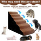 Dog Steps for High Beds 30-32" H - 6-Step Dog Stairs for Small Dogs, 33D Foam Pet Steps for High Bed with Non-Slip Bottom and Washable Cover, Dogs Ramp for Bed Indoor, Brown