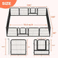 24 Inch Dog Playpen - 16 Panels Metal Pet Exercise Pen for Puppy, Indoor/Outdoor Dog Fence for Yard, Garden, Camping & RV Travel
