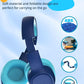 Tronsmart Kids Headphone for School Travel, Foldable Safe Volume 85/93dB, HD Stereo Sound Over-Ear Boys Girls Headphones for Kid, 3.5mm Kids Headphones with Cord for iPad, Kindle, Tablets,KH01(Blue)