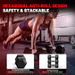 PAPABABE Hex Dumbbell Set 45-550 lb, Rubber Encased Home Gym Dumbbells, Weights Dumbbells for Women & Men, Hand Weight for Strength Training