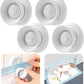 (4-Pack) Potty Training Pad Magnetic Holder Compatible with Any Size of Puppy Pee Pads Perfect for Leg-Lifting Marking Dogs, Strong Magnets Will Stick on Most Flat Surfaces - White Paw