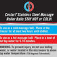 Cryosphere Massage Ball Hot Cold Roller Ball - Fast Muscle Pain Relief - Stainless Steel Balls for Heat or Ice Therapy - Feet Pain - Plantar Fasciitis- Back Ache - Foot Massager - 60 mm Ice Roller
