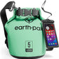 Earth Pak Waterproof Dry Bag - Roll Top Waterproof Backpack Sack Keeps Gear Dry for Kayak with Waterproof Phone Case