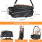 MOSISO Bike Rack Bag, Waterproof Bike Rear Rack Handbag Bicycle Trunk Bag, 14L EVA Mountain Bicycle Rear Seat Storage Saddle Pouch Cycling Luggage Pouch with Shoulder Strap, Orange