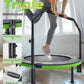 BCAN 40"/48" Foldable Mini Trampoline, Rebounder Trampoline for Adults, U/T Shape Adjustable Foam Handle, Exercise Rebounder for Adults Indoor/Garden Workout, Max Load 330lbs/440lbs
