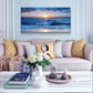 Lapremoly Large Wall Art For Living Room Canvas Wall Decor For Office Bedroom Wall Decorations Blue Ocean Beach Wall Painting Sunny Sea View Wave Wall Pictures Artwork Hotel Home Decor 30" X 60"