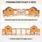Chicken Coop for 4-6 Chickens Outdoor Wooden Hen House Poultry Pet Hutch for Backyard w/Run Cage & Nesting Box