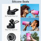 Half Gallon Water Bottle,64oz Insulated Water Bottle Stainless Steel Vacuum,Cold for 48 Hrs,BPA-Free & Leakproof -with Paracord Handle,Strap,Straw Spout Lids,Big Flask Jug for Gym Sports,Pink