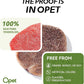 OPET Freeze Dried Cat Treats, Single Ingredient Grain Free High Protein Pet Food for Cats and Dogs, Healthy Training Snacks，Freeze Dried Pork Sliced Fillets (Pork, 1.48 Ounce)