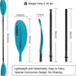 Kayak Paddle 4 Pieces Aluminum Shaft and PP Blade Floating 86.6in/220cm, 90.5inch/230cm Lightweight Oars