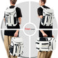 Kalesi Gym Duffle Tennis Bag Backpack 4-Way Waterproof with Shoes Compartment for travel Sport Hiking laptop (Black 02)