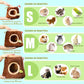 Guinea Pig Hideout Hamster Cage Accessories,Stump Style Soft Washable Hedgehog,Ferret,Rat Hammock for Cage,Chinchilla,Ferret, Bunny Bed,Small Animal Houses & Habitats(S)