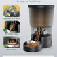 Gimars 5L/20 Cups Automatic Cat Feeder, Programmable 1-6 Meals Cat Food Dispenser with Stainless Steel Bowl, Easy Setup, Dual Power Supply,10s Meal Call Timed Pet Feeder for Cats and Small Dogs