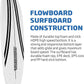 FLOWBOARD Surfboard Softboard Foam - Include (3) Fins 6’ Foot Leash and (2) Wood Stringers Inside Board Availalable in 6' and 7' Short Board and 8' Longboard