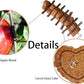 Bunny Carrot Cake Chew Toys,Rabbit Teeth Grinding Hanging Chinchillas Molar Toy Improve Dental Health Natural Apple Sticks for Guinea Pigs Rats Hamsters Gerbils(4 Packs)