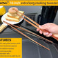 JETKONG 2 Pcs 16-Inch Extra-Large Kitchen Tweezers and Tongs - Giant Stainless Steel Food Tweezers - Rose Gold