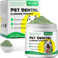 Teeth Cleaning Powder for Dogs - Dental Freshener with Probiotics for Bad Breath, Plaque, Tartar - Dental Care for Small, Medium, Large Dogs - 80g
