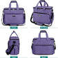 BAGLHER Dog Travel Bag, Airline Approved Pet Tote Organizer with Multi-Function Pockets, 2 X Food Storage Containers and 2 X Collapsible Dog Bowls, Perfect Weekend Pet Travel Set for Dog, Cat Purple