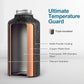 Coolflask 64 oz Insulated Water Bottle with Straw&3 Lids, Half Gallon Insulated Water Jug Galaxy Large Metal Stainless Steel Flask for Gym, Sports and Office, Keep Cold 48H Hot 24H, Starry Night