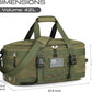 ETRONIK Gym Bags for Men, Large Tactical Duffle Backpack with Shoe Compartment, 3 in 1 Carry on Bag Travel Backpack with Wet Pocket, Weekender Overnight Range Bag for Workout Football Gym, Green