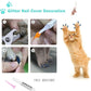 JULMELON Cat Washing Bag 10 PCS Set, Adjustable Cat Shower Net Bag and Pet Grooming Brush with Nail Clipper Nail File Hair Combs Tick Tool Nail Caps for Bathing Nail Trimming Examination（Grey+Green）