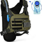Hydration Vest with 2L Water Bladder for Men and Women,Lightweight Adjustable Hydration Backpack,Reflective Running Hydration Chest Bag for Hiking Climbing Cycling