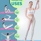 HiRui Stretching Strap Yoga Strap with Door Anchor, 14-Loops Non-Elastic Stretch Straps for Physical Therapy, Pilates, Dance, Gymnastics | Stretch Band with Workout Guide for Women & Men