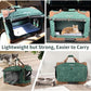 Extra Large Cat Carrier Soft Sided, Portable Small Dog Carrier for 2 Cats, 24"x16.5"x16" Car Travel Folding Comfortable Design, Green