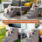 Dog Stairs for Small Dogs,22" 5-Step Pet Stairs for High Beds and Couches，Dog Steps with Non-Slip Bottom and High-Density Foam Indoor Outdoor,Grey