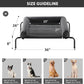 RRPETHOME Large Elevated Cooling Dog Bed, Raised Dog Cot Beds for Large Dogs, Elevated Outdoor Pet Bed, Chew Proof Portable Cooling Pet Cot with Skid-Resistant Feet and Breathable Mesh
