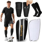 XZQTIVE Soccer Shin Guards with Shin Sleeves and Soccer Socks, Football Shin Pads Set for Kids Youth and Adult