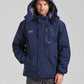 ELLSWOS Men's Waterproof Ski Jacket Winter Snow Coat Warm Hooded Raincoat Windproof Windbreakers