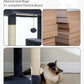 Cat Tree for Large Cats with Metal Plush Big Hammock, 56.3" Cat Tower for Indoor Cats with 2 Door Condo House, 6-Tier Cat Shelves with Scratching Posts and Large Top Perch, Dark Gray
