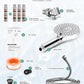Filtered Shower Head with Handheld, High Pressure 9 Spray Mode Chrome Showerhead with 4 Filters, Detachable Shower Head, Water Softener Filters Beads for Hard Water - Remove Chlorine