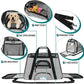 PetAmi Airline Approved Pet Carrier for Cat, Soft Sided Dog Carrier for Small Dogs, Cat Travel Supplies Accessories for Indoor Cats, Ventilated Pet Carrying Bag Medium Large Kitten Puppy, Small Gray