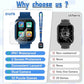 Kids Smart Watch Gift for Boys Ages 3-12, IP67 Waterproof, 32 Puzzle Games, HD Touchscreen Dual Camera Vedio Pedometer Music Player, Kids Watch Toy Birthday Gifts for Boys Ages 5 6 7 8 9 10 (Blue)