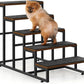 Dog Stairs Ramps Dog Stairs for High Bed Couch 5 Tier Pet Stairs for Small Medium Large Dogs and Cats Pet Step with Non-Slip Stair Tread for Puppy, The Old, and Injured Dogs